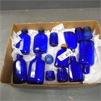 Blue Cobalt Medicine Bottles