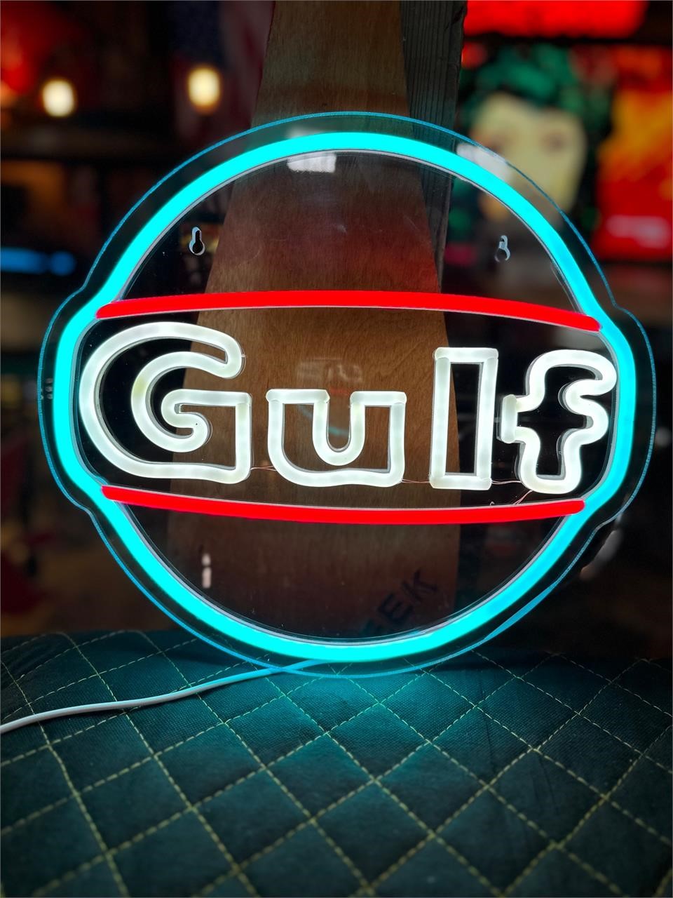 1ft Round LED Gulf Sign