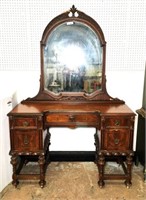 Antique Vanity with Mirror