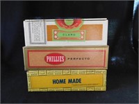 Three vintage cigar boxes: Bering - Phillies