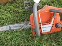 1529) Husqvarna 16" chainsaw- runs