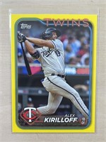 Alex Kirillof 2024 Topps Yellow