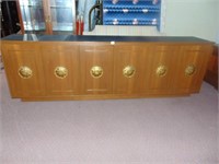 Custom Made slate top cabinet 94.75" W x 18" D x