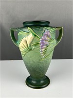 Beautiful Roseville Freesia vase green