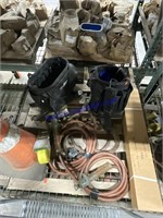 Tool bags, bolt cutter, asst  cables, straps