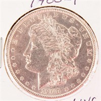 Coin 1900-P Morgan Silver Dollar Brilliant Unc.
