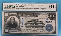 1902 $10 National Note 9693 Dell Rapids SD 64-EPQ