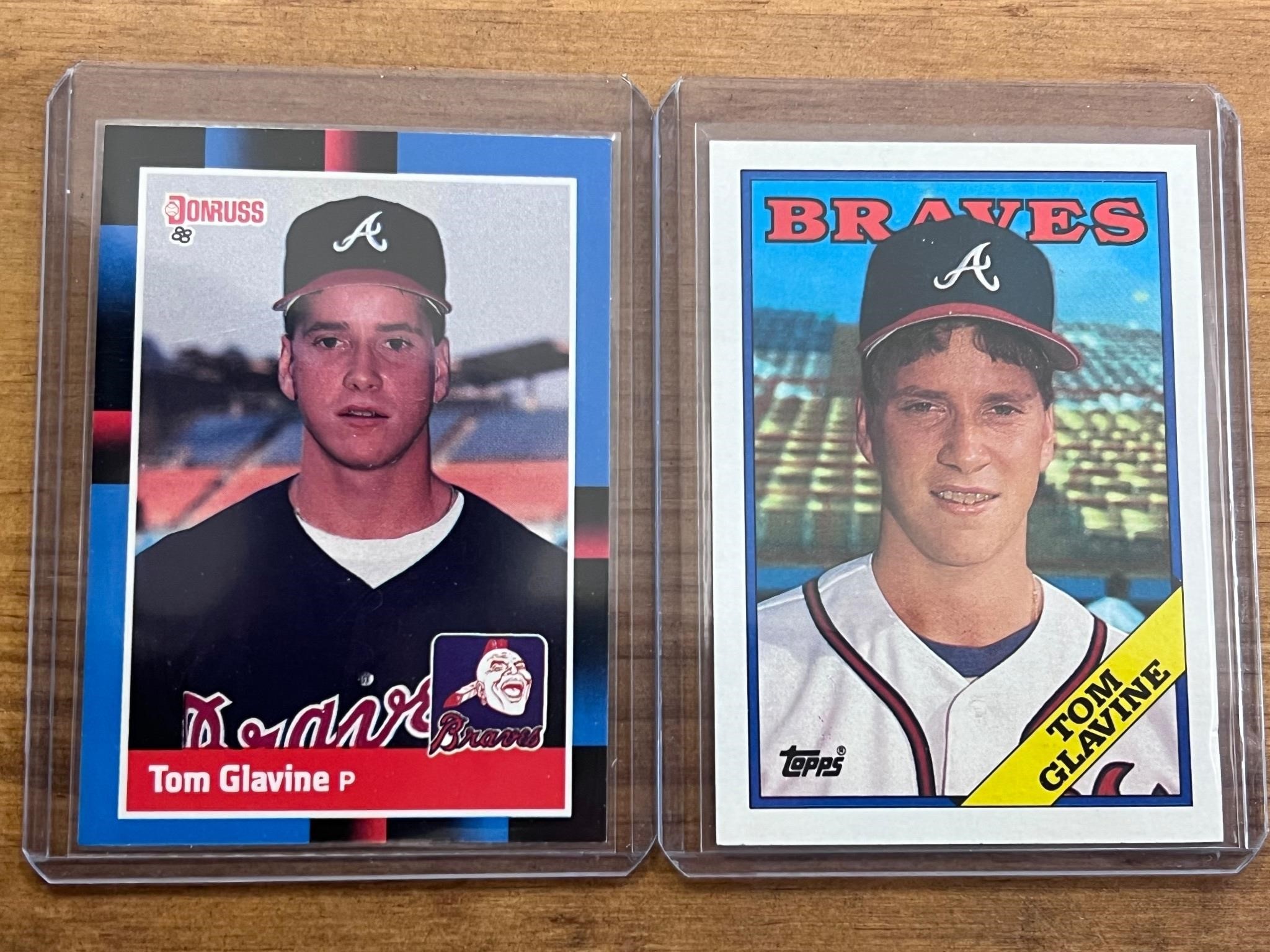 1987 & 1988 Tom Glavine MLB cards