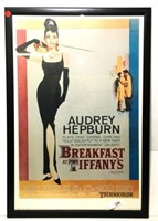 Audrey Hepburn "Breakfast at Tiffany's" framed