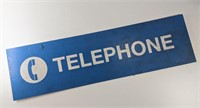 "Telephone" Sign (9" H x 29" W)