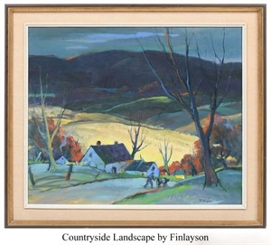 FINLAYSON COUNTRYSIDE LANDSCAPE PAINTING