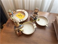 3 Hummel Ash Trays