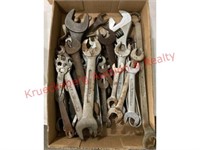 Flat Of Assorted Wrenches