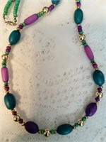 Purple and Turqouise Necklace