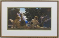 LUTE PLAYERS GICLEE BY MAXFIELD PARRISH
