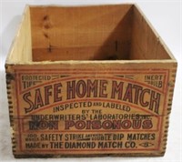 Safe Home Match Wood Crate - 10" x 21" x 15"