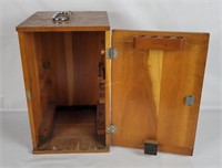 Vtg Dovetailed Wooden Microscope Case