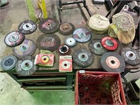 Lot buffer and grinding wheels