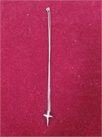 Sterlling silver small Jesus cross pendant and