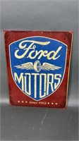 Ford Motors Metal Sign