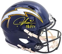 LaDainian Tomlinson Autograph Blue Helmet Beckett