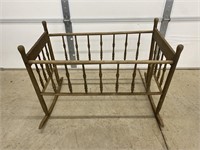 Antique Wooden Baby Crib