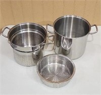 12qt 3pc Stainless Steel Steamer Pot without lid