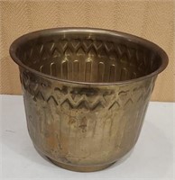 Brass Planter Pot, 12"W×10.5"H might be plated,