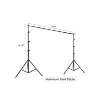 HYJ-INC 10ft x 8.5ft Adjustable Photography