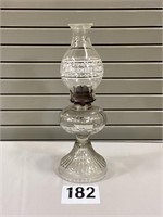Home Sweet Home Glass Oil Lamp