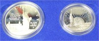1986 PROOF LIBERTY SILVER DOLLAR AND HALF