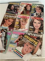 Seventeen magazines from the 1980s