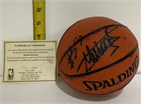 Dikembe Mutombo Autographed Toy Basketball w COA