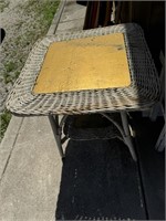 Wicker Table ( NO SHIPPING)