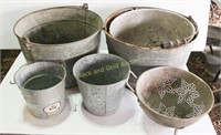 Galvanized And Aluminum Buckets