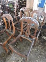 4 Walnut Chairs