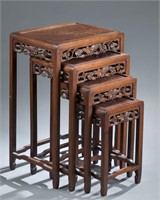Set of 4 Chinese nesting tables.