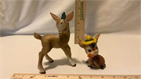 Deer and Donkey Josef Originals  Figurines