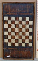 American Folk Art Country Painted Gameboard