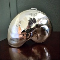 Nate Berkus Nautilus Shell Mirror Finish Decor
