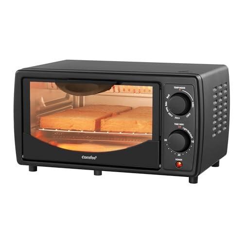 COMFEE' Toaster Oven Countertop, Small Toaster Ove
