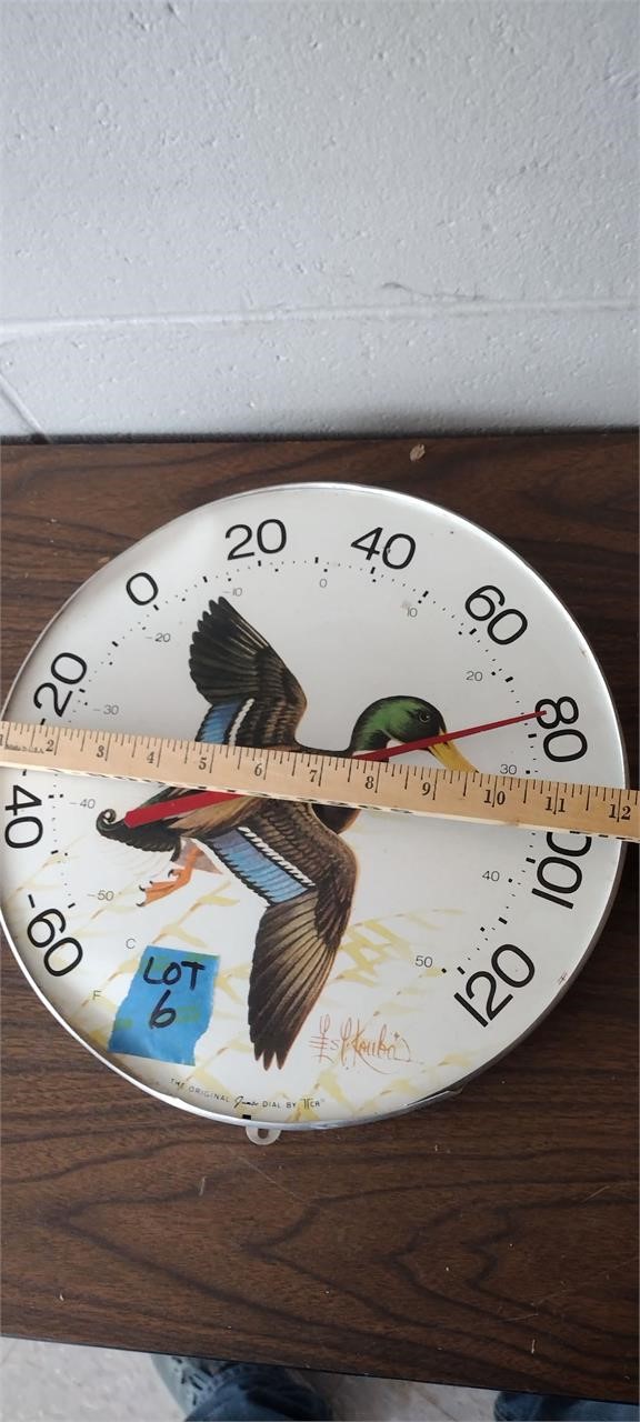 Vintage Jumbo Dial Thermometer Made in USA