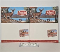 Schmidt Beer Sport Pack Cardboard Easelback Store