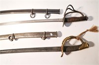CAVALRY SABERS WITH SCABBARDS