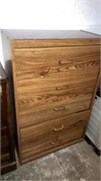 30x46x16 5 drawer. Deep wooden handles