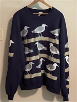 Wild 80s Seagull Sweatshirt Jerzees XL