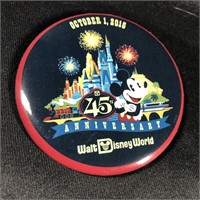 Disney World Button Badge: 45th Anniversary