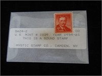 1954-61 U.S. 6 Cents Theodore Roosevelt Stamp