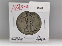 1923-S 90% Silver Walker Half $1 Dollar