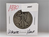 1920 90% Silver Walker Half $1 Dollar